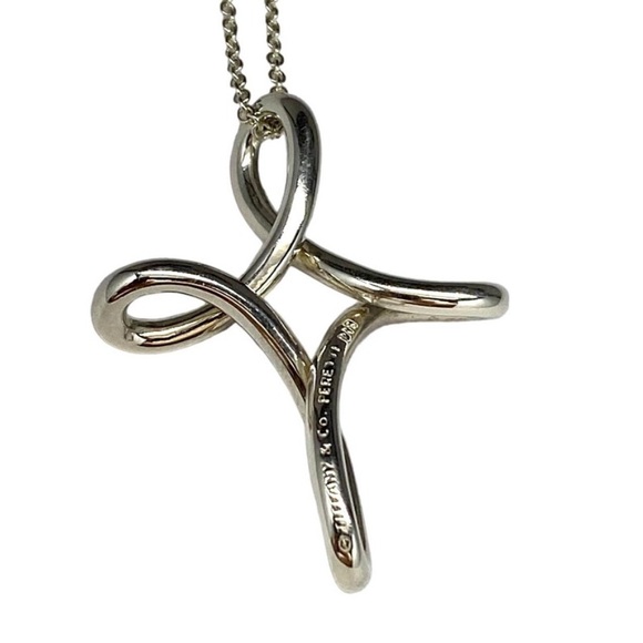 Tiffany & Co. Elsa Peretti Open Infinity Cross, Sterling Silver - Picture 6 of 6